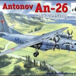 Antonov An26 Late Version Russian Military Cargo Plane 1/72 A-Models