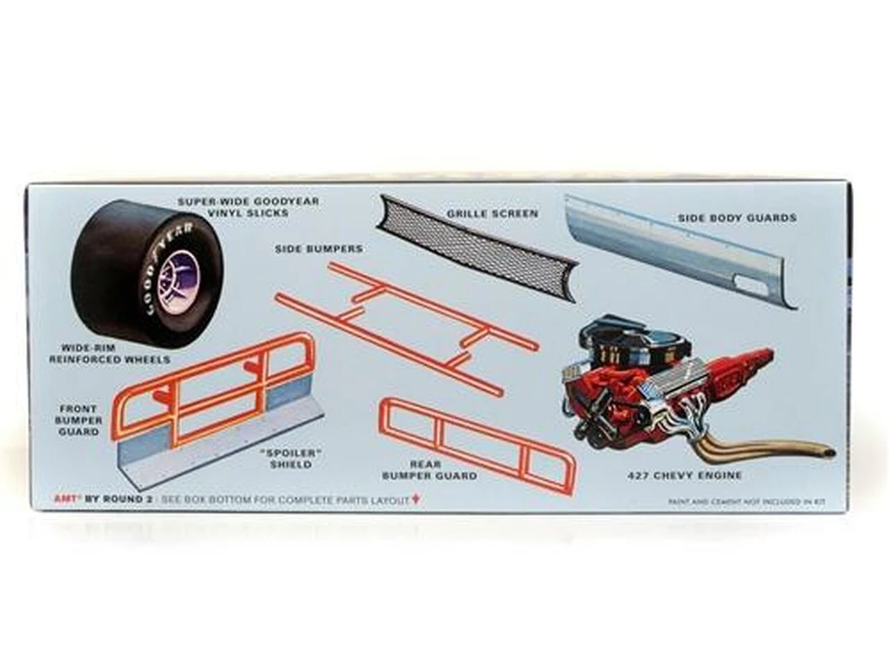 1966 Chevy Impala Modified Stocker Race Car 1/25 AMT Models - Image 4