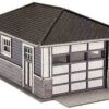 Barb's Bungalow Garage Wooden Kit (2) N Scale Atlas Trains