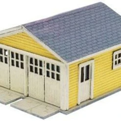 Kate's Colonial 1920's Garage Wooden Kit (2) N Scale Atlas Trains