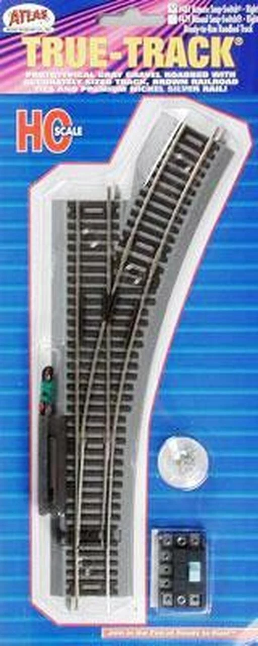 True-Track Snap Remote Switch Right HO Scale Atlas Trains