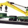 250-Ton Steam Crane Car & Boom Tender Reading HO Bachmann Trains