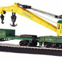 250-Ton Steam Crane Car & Boom Tender Reading HO Bachmann Trains
