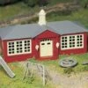 School House Plasticville USA Kit O Scale School House Plasticville USA Kit O Scale