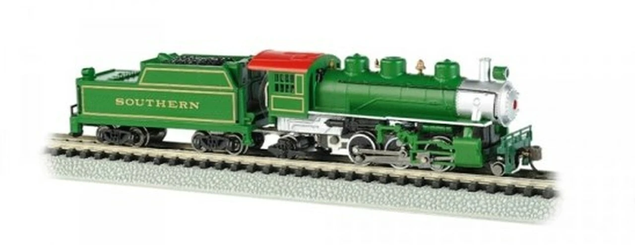 Southern (Green) Prairie 2-6-2 Steam Locomotive & Tender N Bachmann Trains