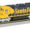 Santa Fe #5020 War Bonnet Yellow & Blue EMD SD40-2 Diesel Locomotive (DCC Equipped) HO Bachmann Trains