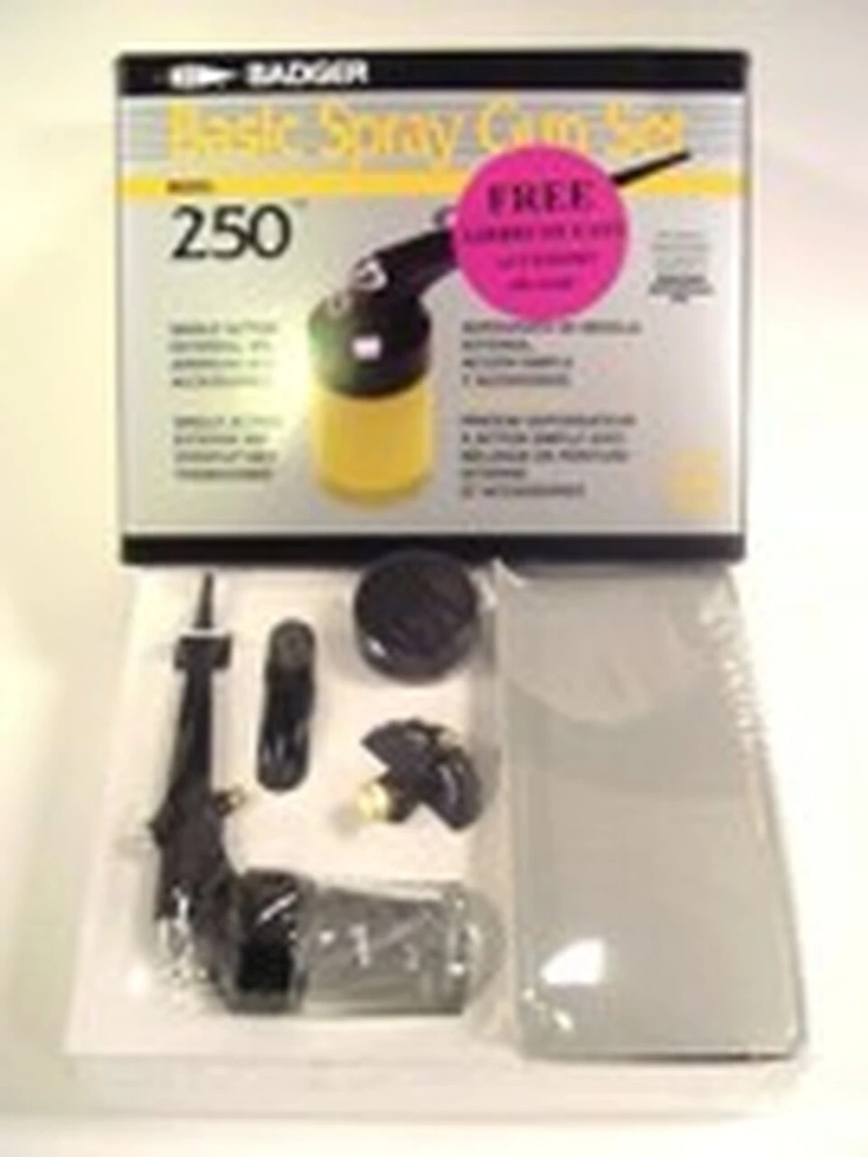 Basic Spray Gun Set Single Action Bottom Feed Badger