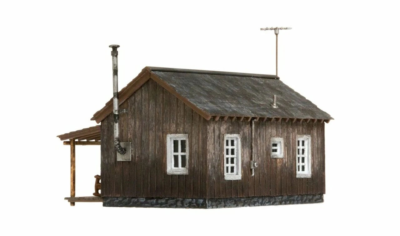 Built-N-Ready Rustic Cabin LED Lighted N Scale Woodland Scenics - Image 2