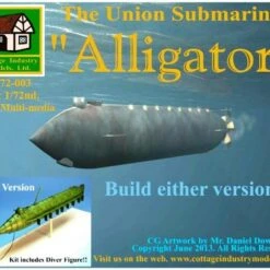 "Alligator" The Union Submarine 1/72 Cottage Industries