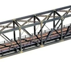 150' Pratt Truss Bridge w/Walkways & Railings Kit N Central Valley Model Works
