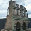Ruined Brick Factory Building 1-35 Dioramas Plus