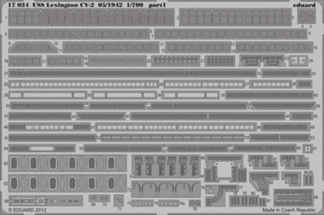USS Lexington CV-2 May 1942 for TSM 1/700 Eduard