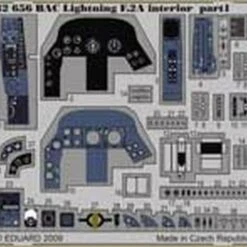 BAC Lightning F2A Interior Detail Set for TSM (Painted Self Adhesive) 1/32 Eduard