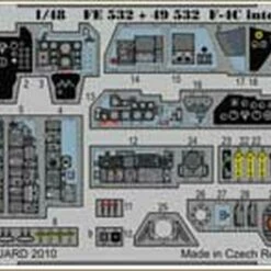 F-4C Interior for HSG (Painted Self Adhesive) 1/48 Eduard