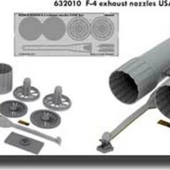 F-4 USAF Exhaust Nozzles Late for TAM (Photo-Etch & Resin) 1/32 Eduard