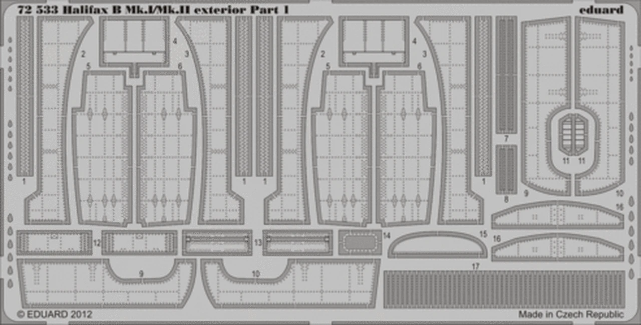 Halifax B Mk I/II Exterior for RVL 1/72 Eduard