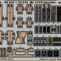 He111Z Interior for HSG (Painted Self Adhesive) 1/72 Eduard