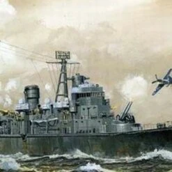 Japanese Navy Minelayer Ship Tsugaru 1944 Later Version Waterline 1/700 Fujimi