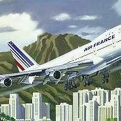 Boeing 747 Air France Commercial Airliner 1/125 Heller