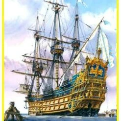Le Soleil Royal Huge Sailing Ship 1/100 Heller