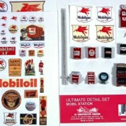 Ultimate Mobil Gas Station Detail Set JL Innovative HO