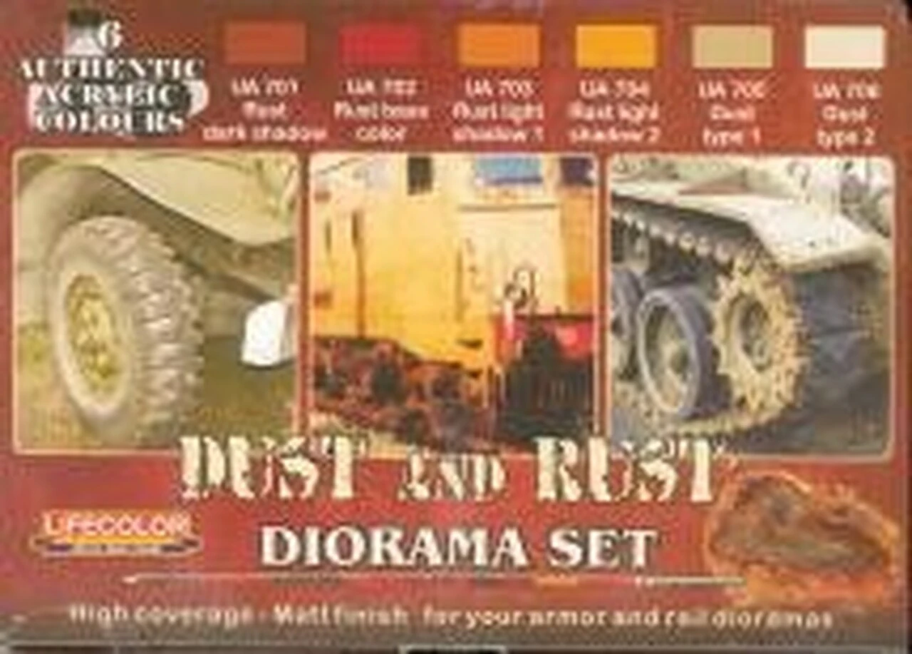 Diorama Dust & Rust Acrylic Set (6 22ml Bottles) Diorama Dust & Rust Acrylic Set (6 22ml Bottles)