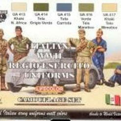 Camouflage Italian WWII Uniforms Acrylic Set (6 22ml Bottles) Camouflage Italian WWII Uniforms Acrylic Set (6 22ml Bottles)