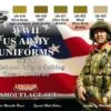 Camouflage US Army WWII Combat, Fatigue, Class A Uniforms Acrylic Set #1 (6 22ml Bottles) Life Color Camouflage US Army WWII Combat, Fatigue, Class A Uniforms Acrylic Set #1 (6 22ml Bottles) Life Color