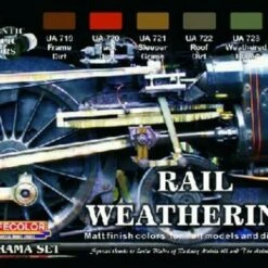 Diorama Rail Weathering Acrylic Set (6 22ml Bottles) Life Color Diorama Rail Weathering Acrylic Set (6 22ml Bottles) Life Color