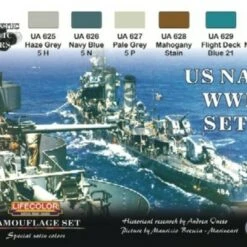 Camouflage US Navy WWII Acrylic Set #2 (6 22ml Bottles) Life Color Camouflage US Navy WWII Acrylic Set #2 (6 22ml Bottles) Life Color
