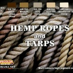 Hemp Ropes & Tarps Diorama Acrylic Paint Set Life Color Hemp Ropes & Tarps Diorama Acrylic Paint Set Life Color