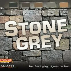 Stone Grey Diorama Acrylic Set (6 22ml Bottles) Lifecolor