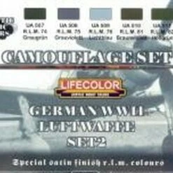 Camouflage German WWII Luftwaffe Acrylic Set #2 (6 22ml Bottles) Camouflage German WWII Luftwaffe Acrylic Set #2 (6 22ml Bottles)