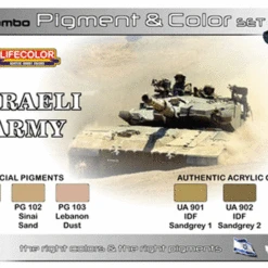 Israeli Army Pigment & Color Acrylic Set (6 22ml Bottles) Life Color Israeli Army Pigment & Color Acrylic Set (6 22ml Bottles) Life Color