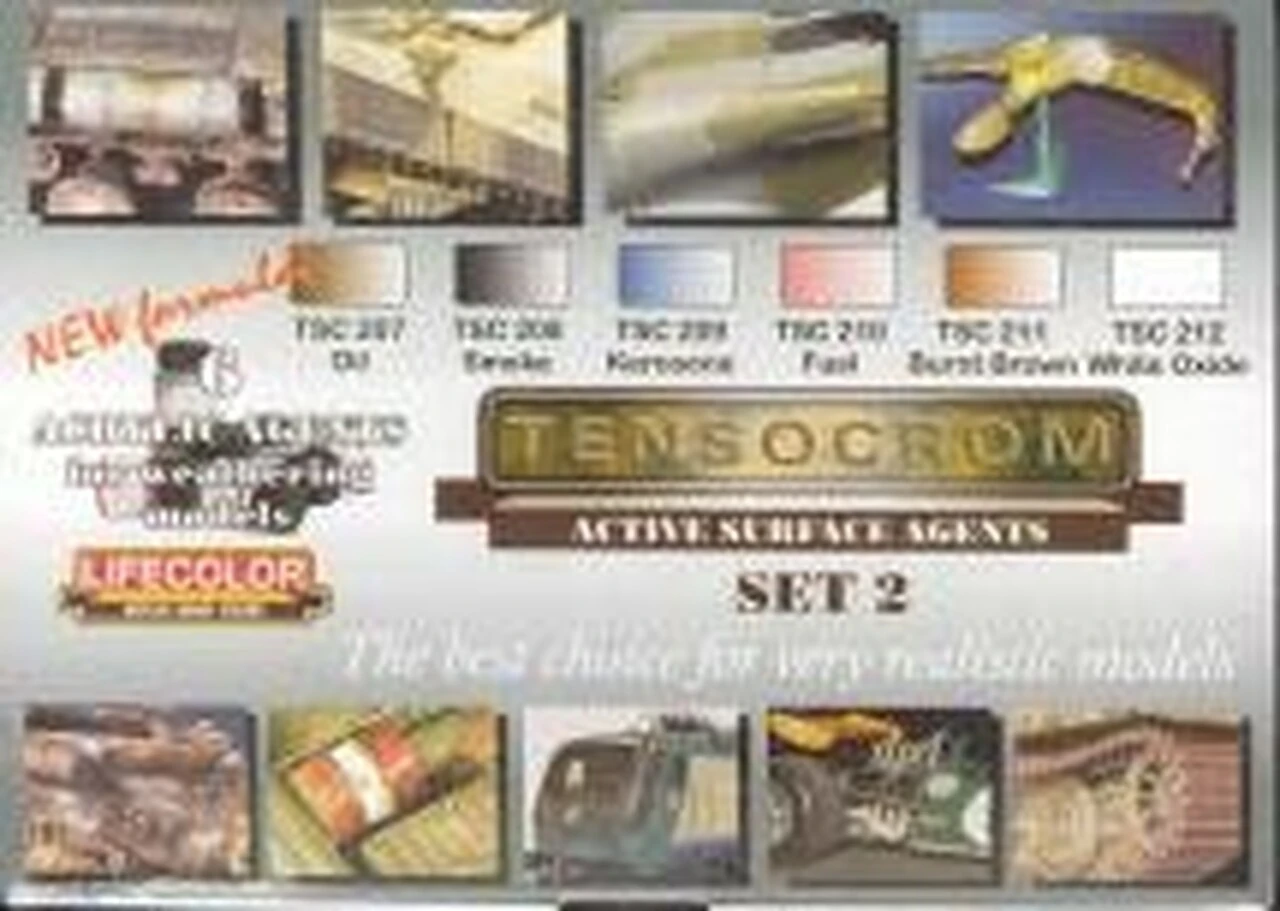 Weathering Tensocrom Acrylic Set #2 (6 22ml Bottles) Weathering Tensocrom Acrylic Set #2 (6 22ml Bottles)