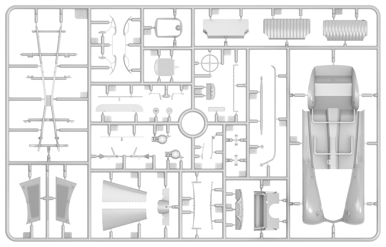 German Type 170V Convertible Saloon 4-Door Car 1/35 Miniart - Image 13
