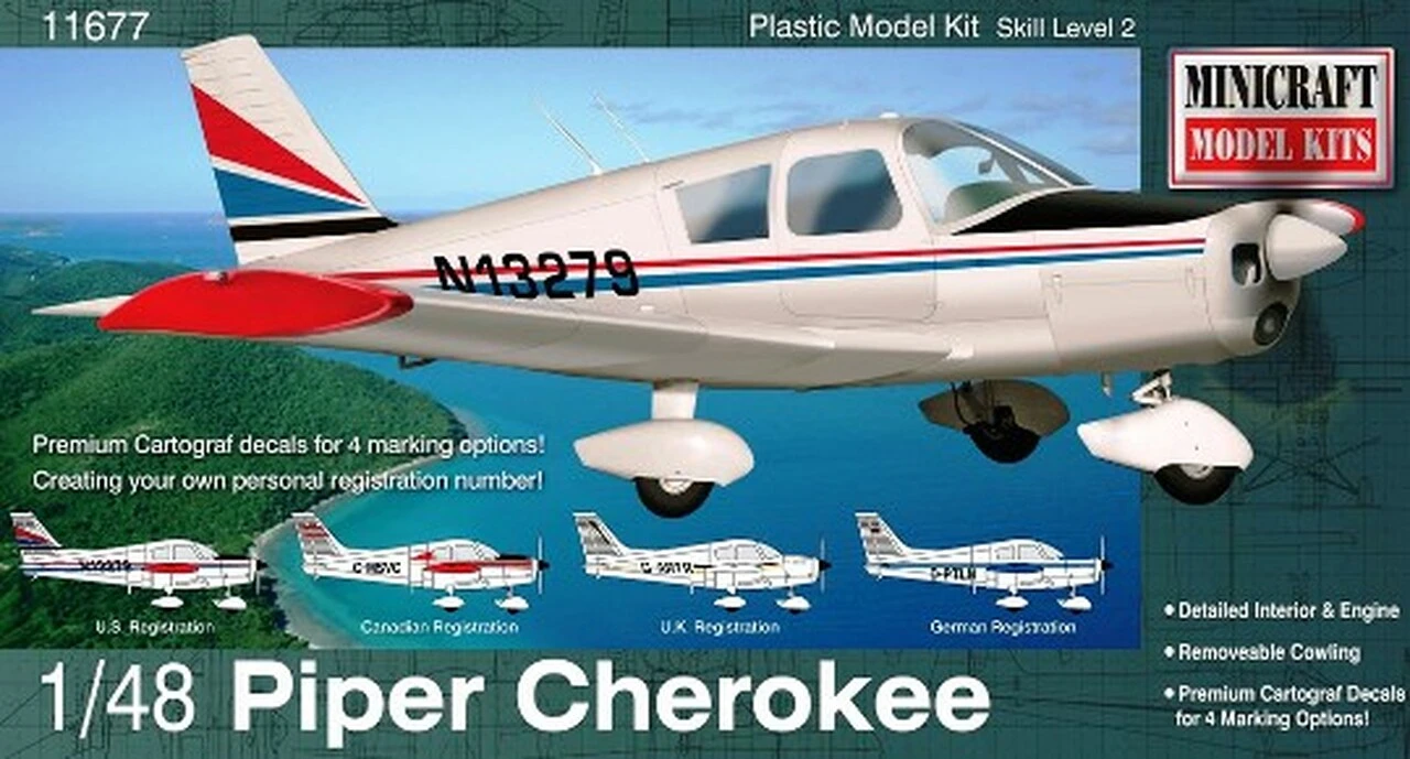 Piper Cherokee 1/48 Minicraft