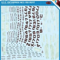 Star Trek USS Enterprise NCC-1701 Refit Aztec Decal Set 1/350 Polar Lights Star Trek USS Enterprise NCC-1701 Refit Aztec Decal Set 1/350 Polar Lights