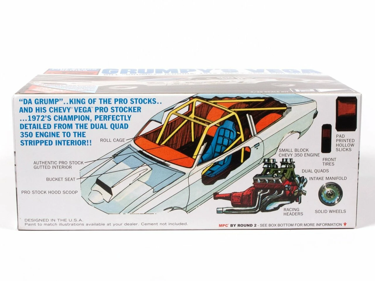 1972 Chevy Vega Bill Grumpy Jenkin's Pro Stock Drag Car 1/25 MPC Models - Image 3