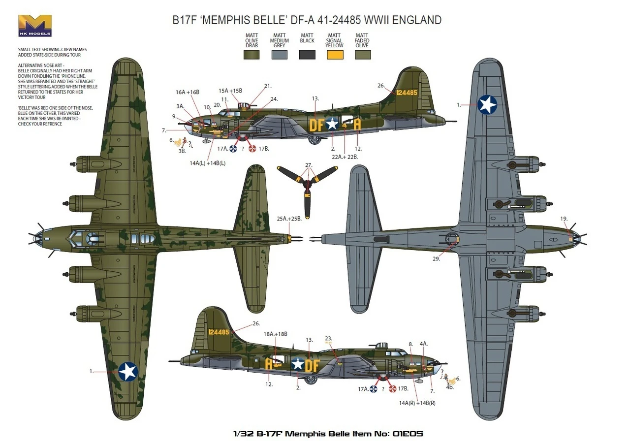B-17E/F Flying Fortress 1/32 HK Models - Image 15
