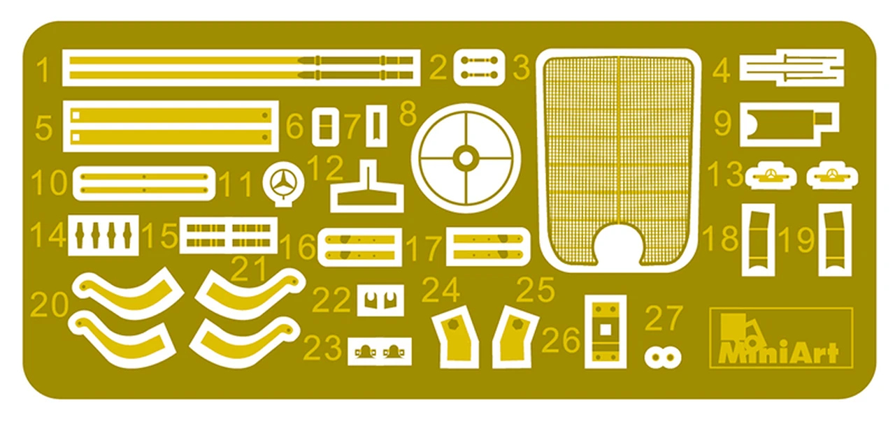 German Type 170V Convertible Saloon 4-Door Car 1/35 Miniart - Image 20