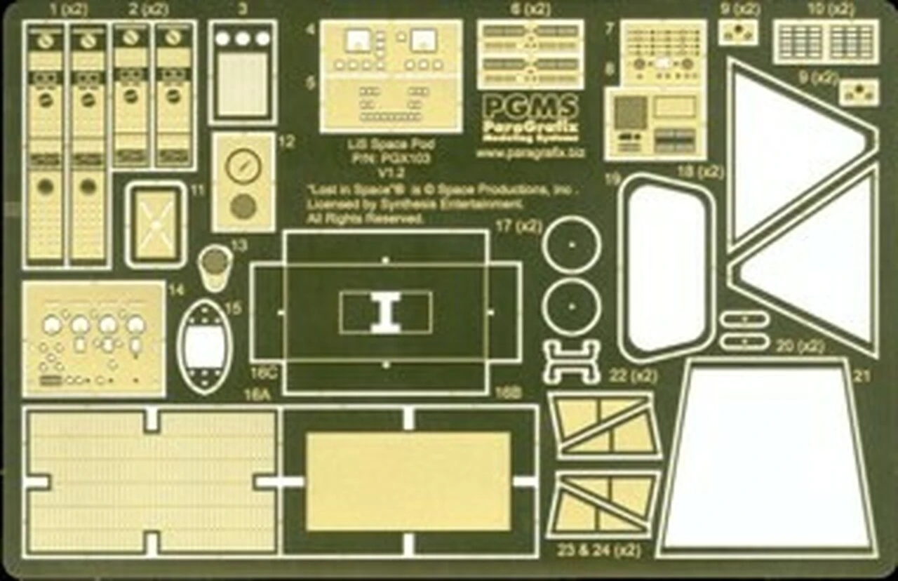 LiS Space Pod Enhancement Set For MOE (Photo-Etched & Decals) 1/24 LiS Space Pod Enhancement Set for MOE (Photo-Etched & Decals) 1/24