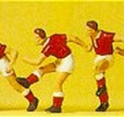 Soccer Team w/Referee (12) HO Scale Preiser Models