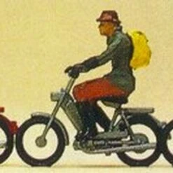 Riders on Mopeds (3) HO Scale Preiser Models