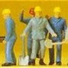 Track Workers w/Accessories (24) HO Scale Preiser Models