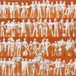 Unpainted Trade People (120) (Kit) HO Scale Preiser Models