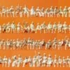 Unpainted People Sitting (120) (Kit) HO Scale Preiser Models