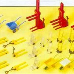 Forklifts, Wheelbarrows, Handtrucks, etc. (Kit) HO Scale Preiser Models