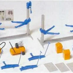 Tools & Equipment for Mechanics Assortment (Kit) HO Scale Preiser Models