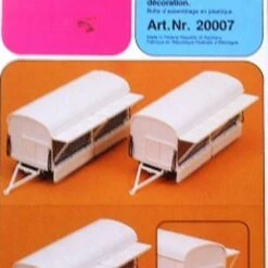 Circus Animal Wagons (3) (Kit) HO Scale Preiser Models
